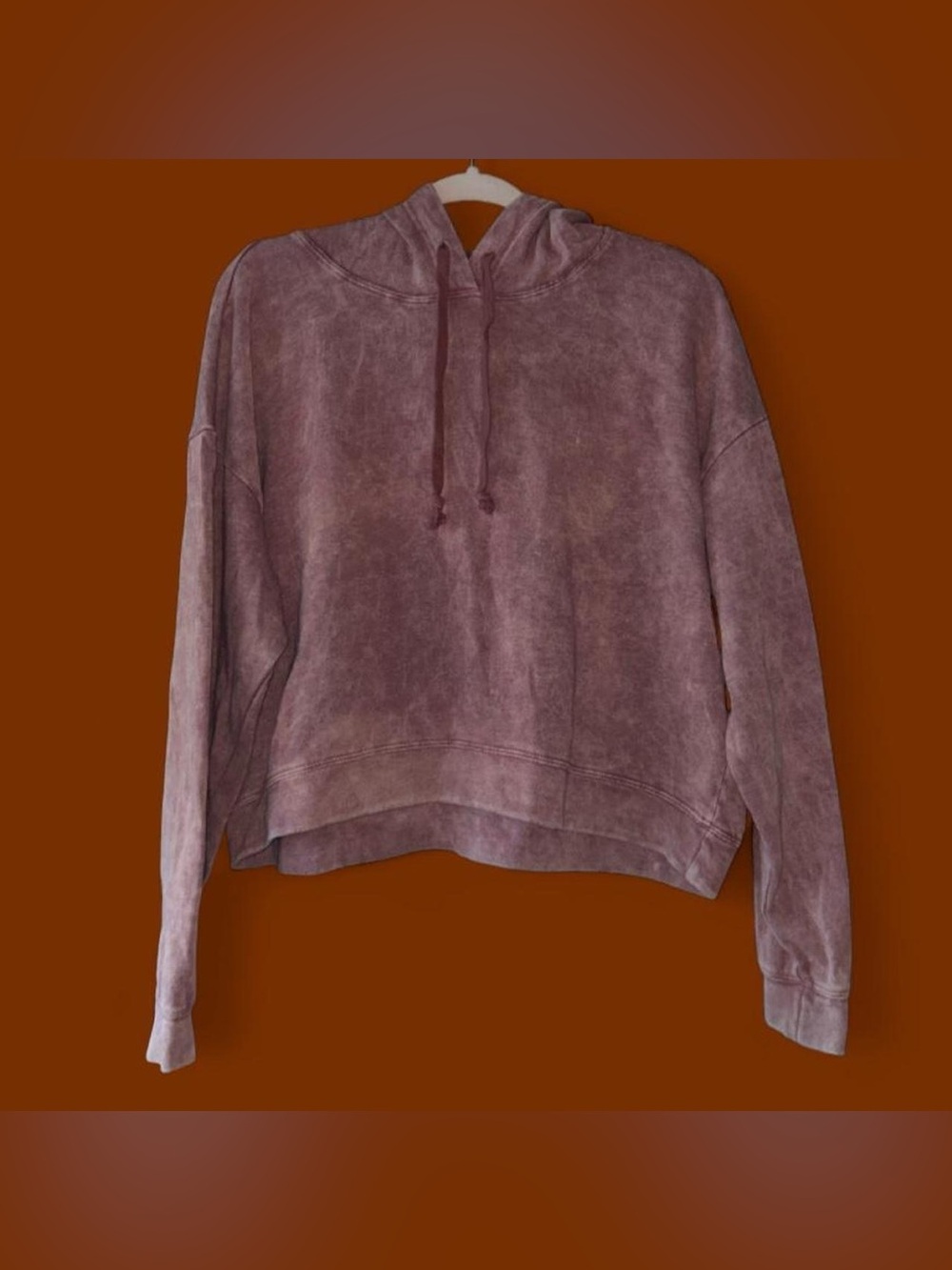 Washed Mauve Pullover Hoodie - Cozy Everyday Sweatshirt